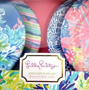 🌴 Lilly Pulitzer Appetizer Plate Set